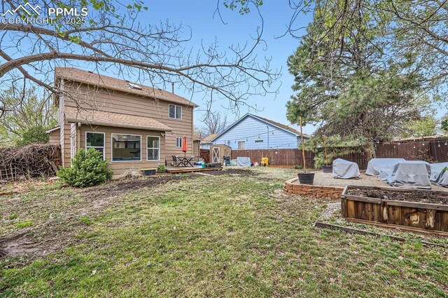 4258 Grassy Ct, Colorado Springs, CO 80916 - view of yard featuring a deck