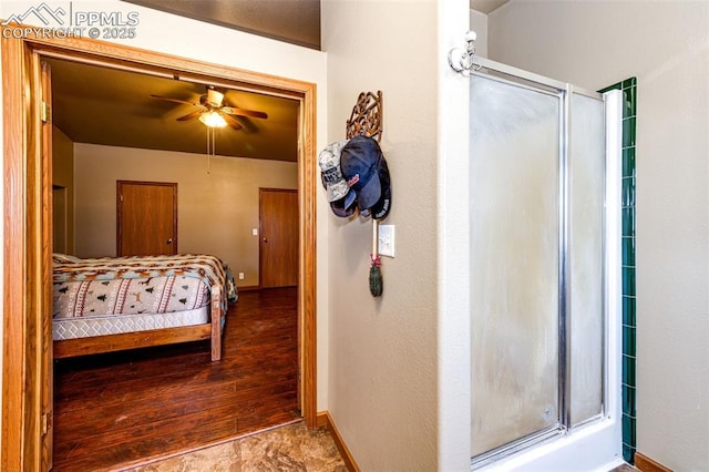 26985 Flower Cir, Simla, CO 80835 - bedroom with wood finished floors