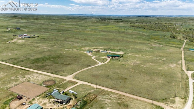 26985 Flower Cir, Simla, CO 80835 - aerial overview of property's location with rural landscape