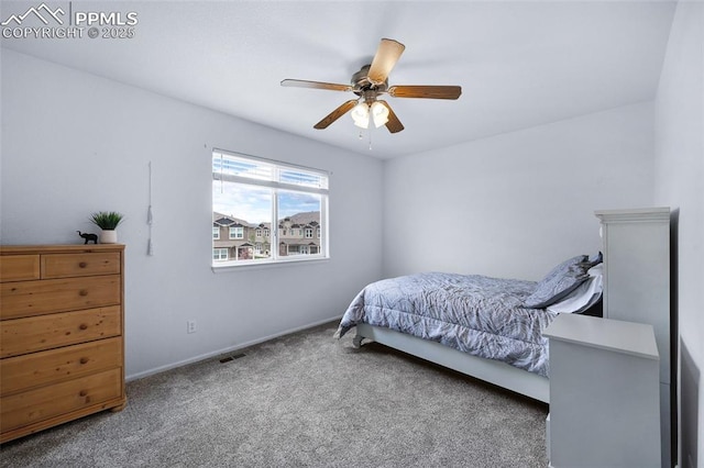 6244 Roundup Butte St, Colorado Springs, CO 80925 - carpeted bedroom with baseboards and a ceiling fan