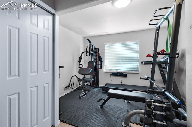 6244 Roundup Butte St, Colorado Springs, CO 80925 - exercise area featuring baseboards