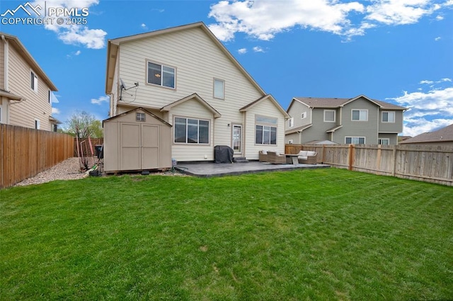 6244 Roundup Butte St, Colorado Springs, CO 80925 - back of house with a patio area