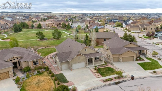 aerial overview of property's location featuring nearby suburban area