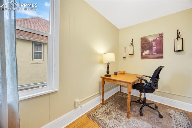 313 E Evans Ave, Pueblo, CO 81004 - office with wood finished floors and baseboards