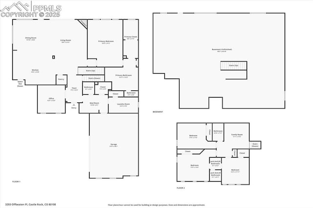 3293 Offbeaten Pl, Castle Rock, CO 80108 - floor plan / room layout