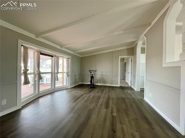 17940 Countdown Dr, Peyton, CO 80831 - unfurnished living room with dark wood finished floors and baseboards