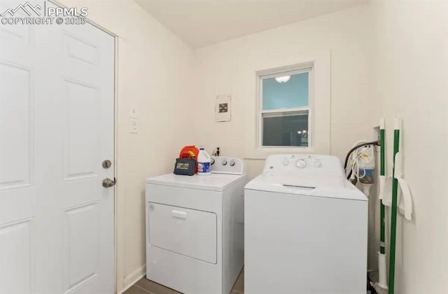 739 S Utica St, Denver, CO 80219 - washroom with washer and dryer