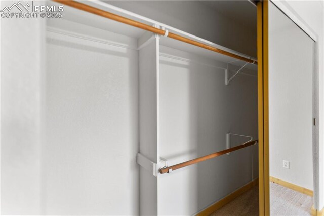 view of closet