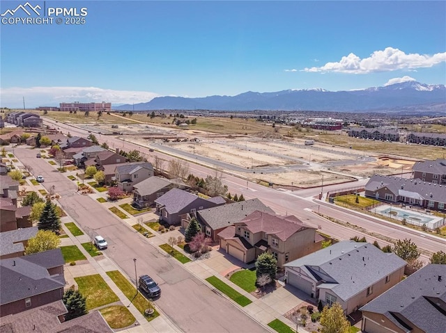 6018 Cumbre Vista Way, Colorado Springs, CO 80924 - aerial perspective of suburban area with mountains