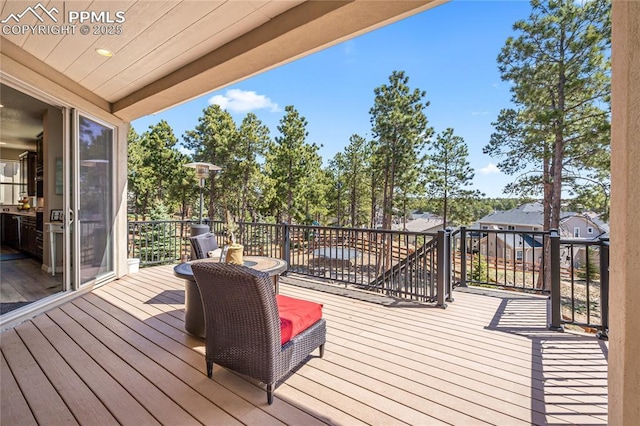16231 Thunder Cat Way, Monument, CO 80132 - view of wooden terrace