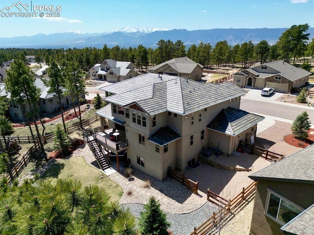 16231 Thunder Cat Way, Monument, CO 80132 - aerial view of mountains