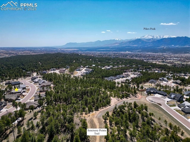 16231 Thunder Cat Way, Monument, CO 80132 - aerial view of a mountainous background and a forest