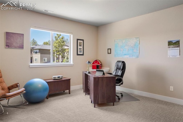 16420 Mountain Glory Dr, Monument, CO 80132 - office with light carpet and baseboards