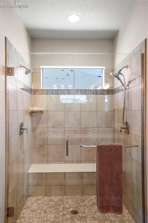 16420 Mountain Glory Dr, Monument, CO 80132 - bathroom with plenty of natural light and a shower stall