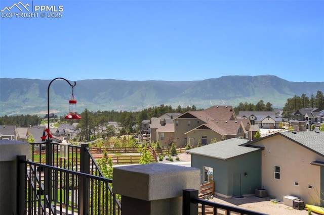 16420 Mountain Glory Dr, Monument, CO 80132 - mountain view with nearby suburban area