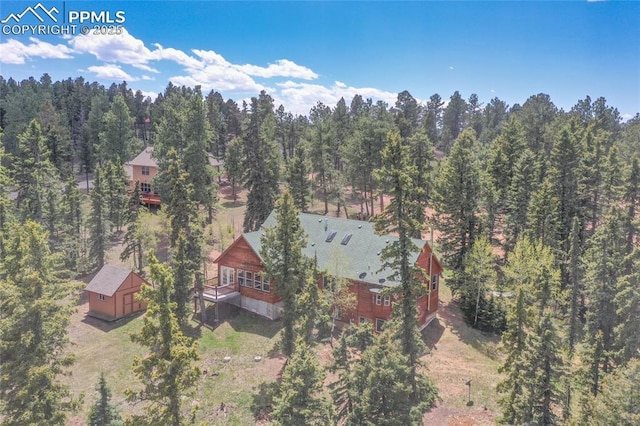 16 Echo Cir, Florissant, CO 80816 - view of subject property featuring a heavily wooded area