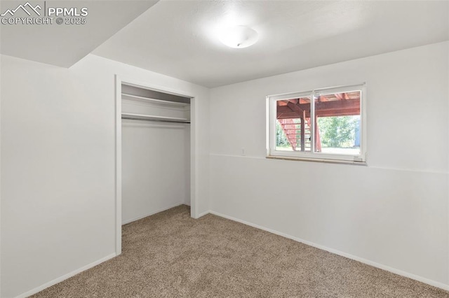 514 Dexter St, Colorado Springs, CO 80911 - unfurnished bedroom featuring carpet floors, a closet, and baseboards