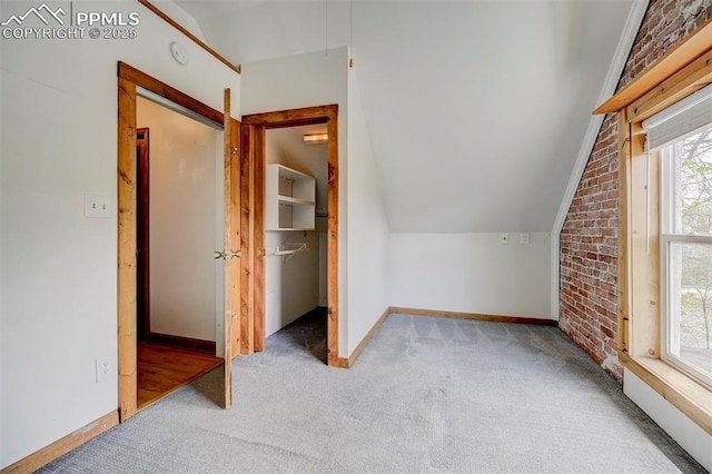 458 S Downing St, Denver, CO 80209 - bonus room featuring carpet flooring, healthy amount of natural light, baseboards, and vaulted ceiling