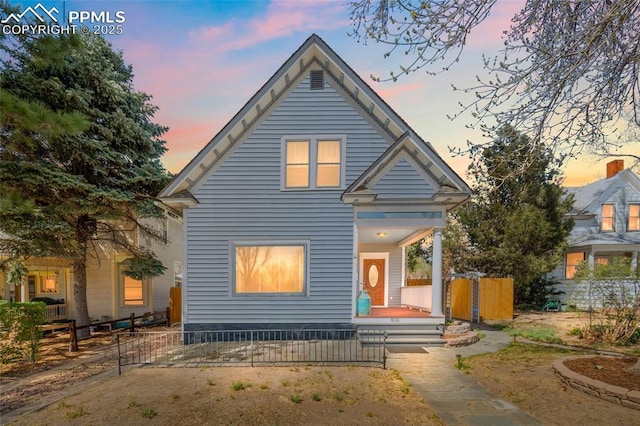 806 E Platte Ave, Colorado Springs, CO 80903 - view of front of house with covered porch