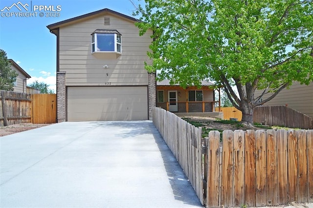 632 Rye Ridge Rd, Fountain, CO 80817 - traditional home featuring a garage and concrete driveway