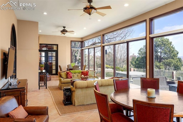 3285 El Pomar Rd, Colorado Springs, CO 80906 - sunroom featuring french doors
