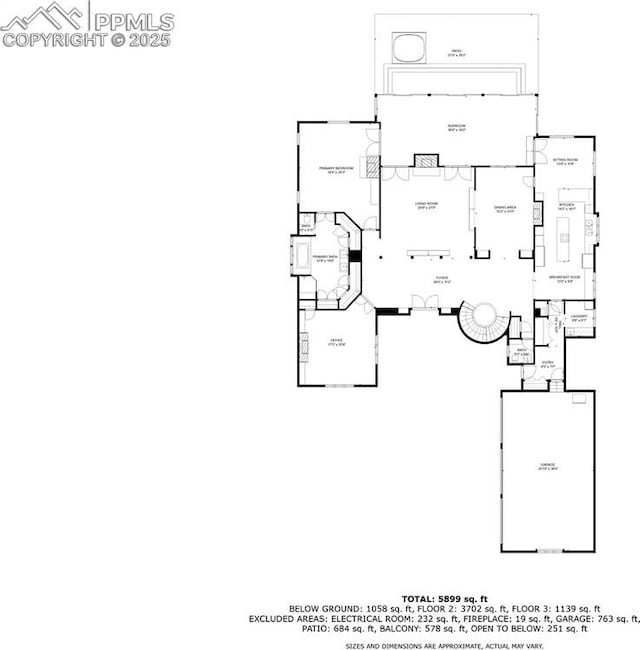 3285 El Pomar Rd, Colorado Springs, CO 80906 - floor plan / room layout