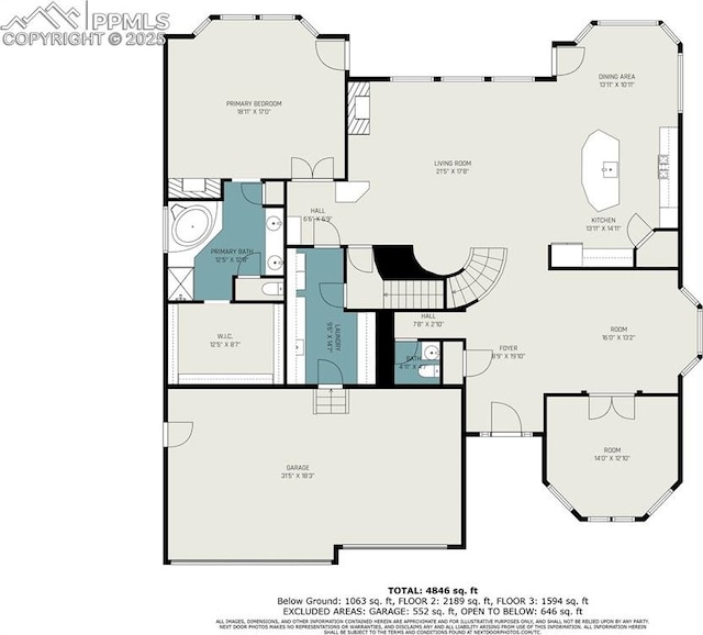 1828 Aquamarine Ct, Castle Rock, CO 80108 - room layout