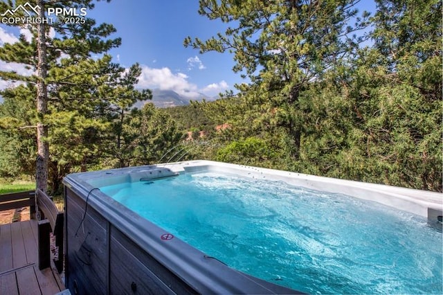 2530 White Rock Ln, Colorado Springs, CO 80904 - view of pool featuring a hot tub