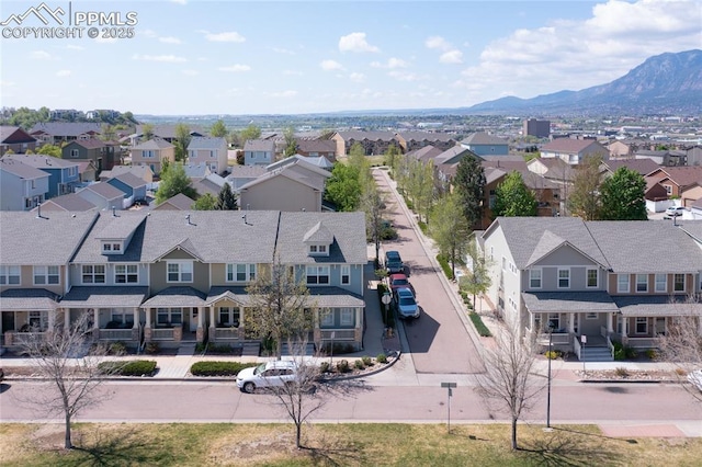 2209 Gilpin Ave, Colorado Springs, CO 80910 - aerial view of residential area featuring a mountain backdrop