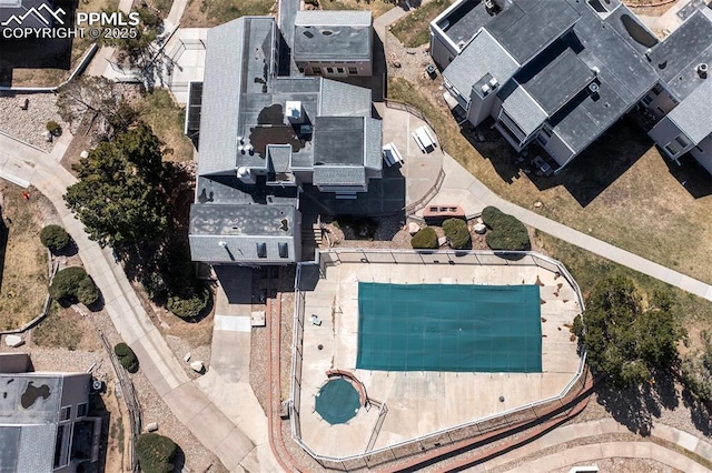3425 Rebecca Ln Unit H, Colorado Springs, CO 80917 - aerial view of property and surrounding area with a pool area