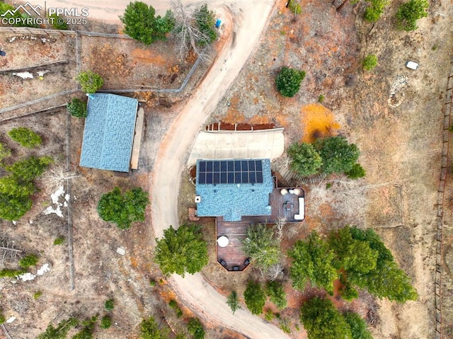 view of subject property