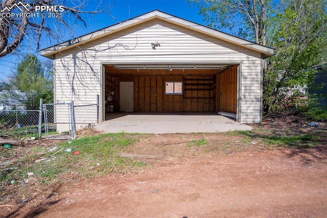 1701 Grant Ave, Colorado Springs, CO 80909 - detached garage with fence