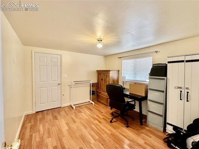 1701 Jerry Murphy Rd, Pueblo, CO 81001 - home office with light wood-type flooring and baseboards