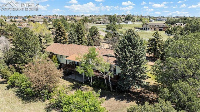 7210 Antelope Ln, Colorado Springs, CO 80920 - view from above of property featuring a tree filled landscape