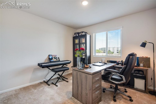 16470 Mountain Flax Dr, Monument, CO 80132 - home office with light colored carpet and baseboards