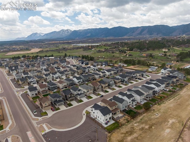 16470 Mountain Flax Dr, Monument, CO 80132 - aerial perspective of suburban area with a mountain backdrop