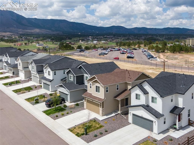 16470 Mountain Flax Dr, Monument, CO 80132 - aerial view of residential area with a mountainous background