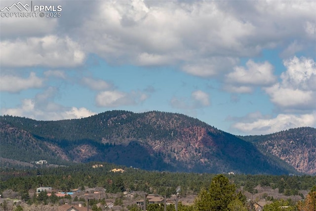 16470 Mountain Flax Dr, Monument, CO 80132 - view of mountain backdrop with a forest