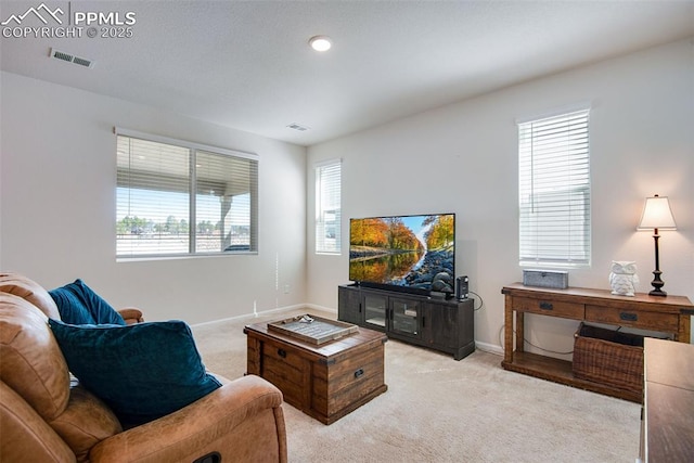 16470 Mountain Flax Dr, Monument, CO 80132 - living room with light carpet and baseboards