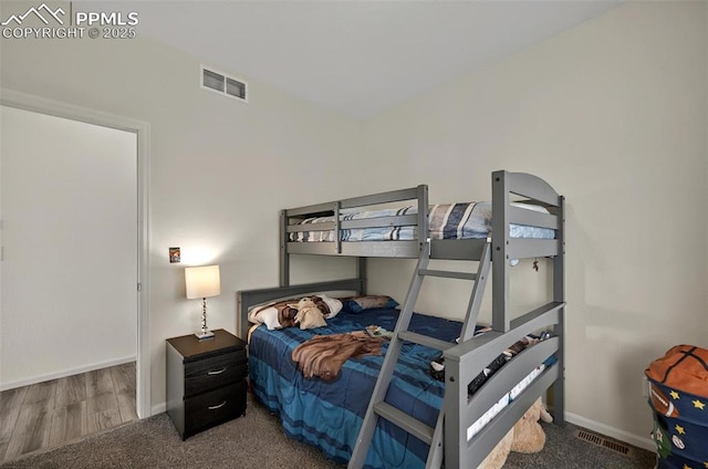 bedroom with baseboards