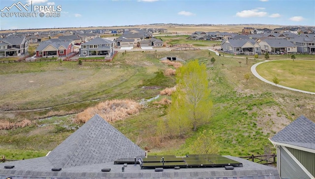 aerial view of residential area