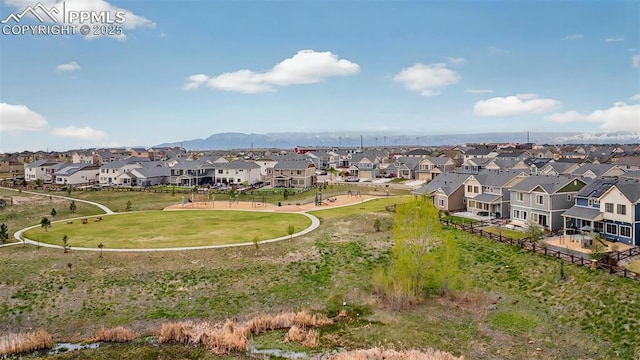 aerial perspective of suburban area