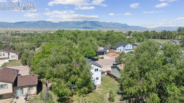 604 Blossom Field Rd, Fountain, CO 80817 - aerial view of residential area with a mountainous background