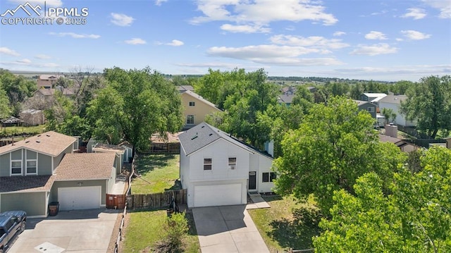 604 Blossom Field Rd, Fountain, CO 80817 - aerial perspective of suburban area