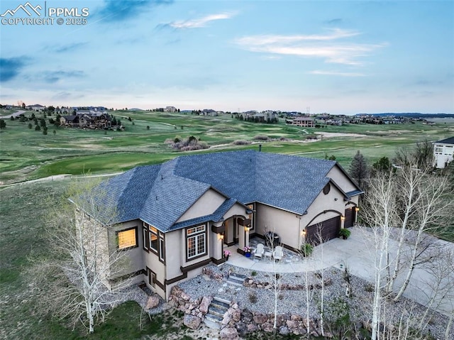 view from above of property