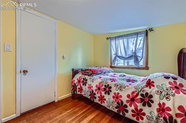 319 S Institute St, Colorado Springs, CO 80903 - bedroom with wood finished floors and baseboards
