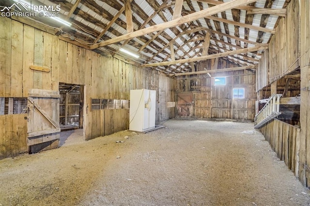 1475 S Peyton Hwy, Calhan, CO 80808 - miscellaneous room featuring lofted ceiling