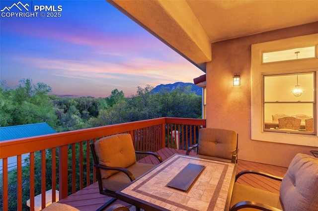 2744 La Strada Grande Hts, Colorado Springs, CO 80906 - balcony featuring outdoor dining space