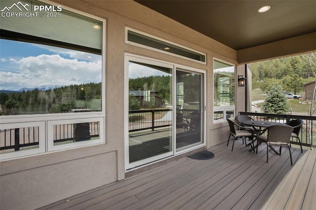 view of deck