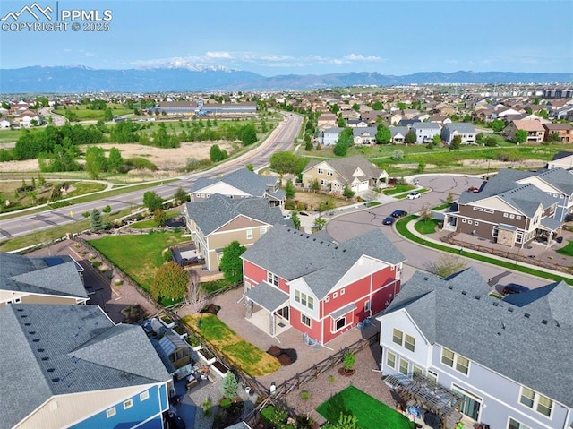 8451 Meadow Wing Cir, Colorado Springs, CO 80927 - aerial view of residential area with mountains